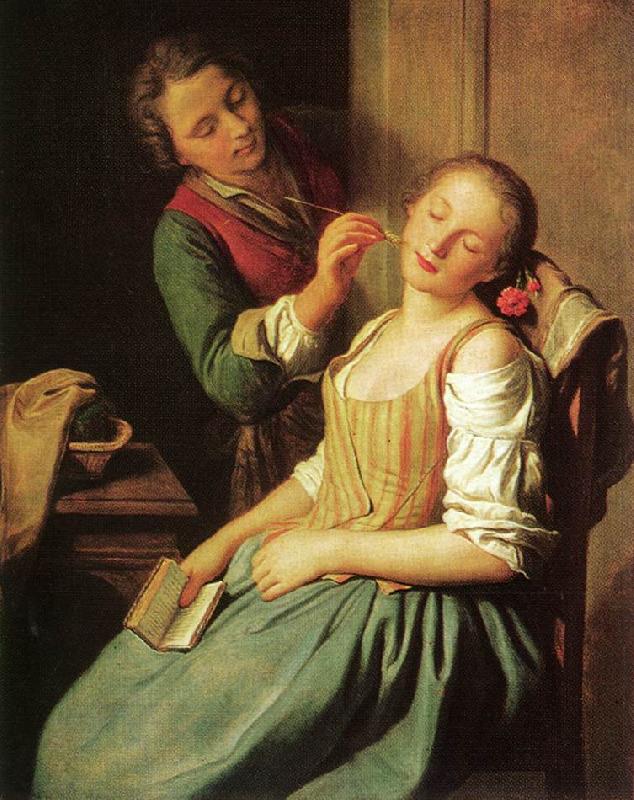 Pietro Antonio Rotari Sleeping Girl oil painting picture